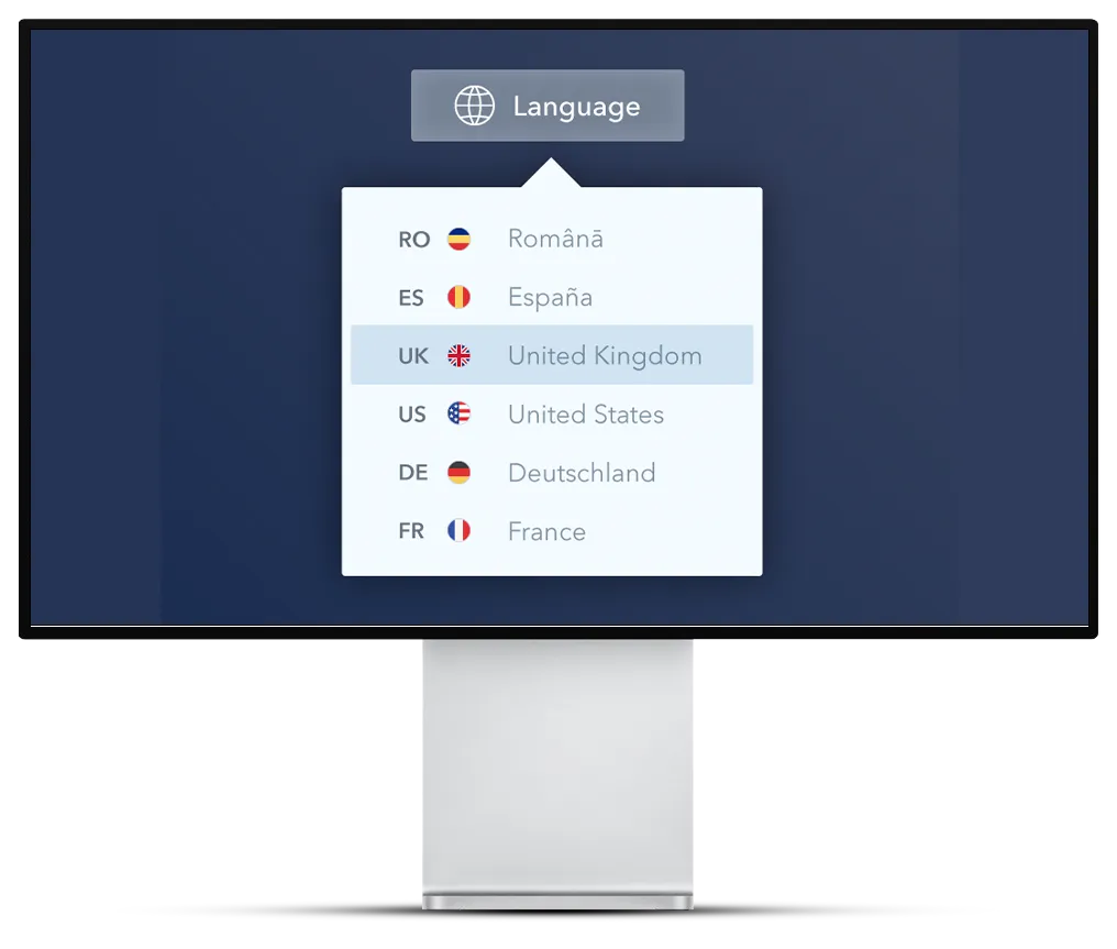Language - Screen